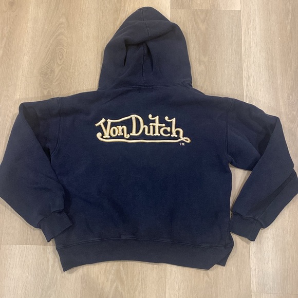 Von Dutch Jackets & Blazers - Vintage 2000s Von Dutch Black Originals Zip Front Jacket